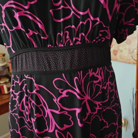 Lane Bryant 22/24W Knee Length Floral Dress - Picture 4 of 7